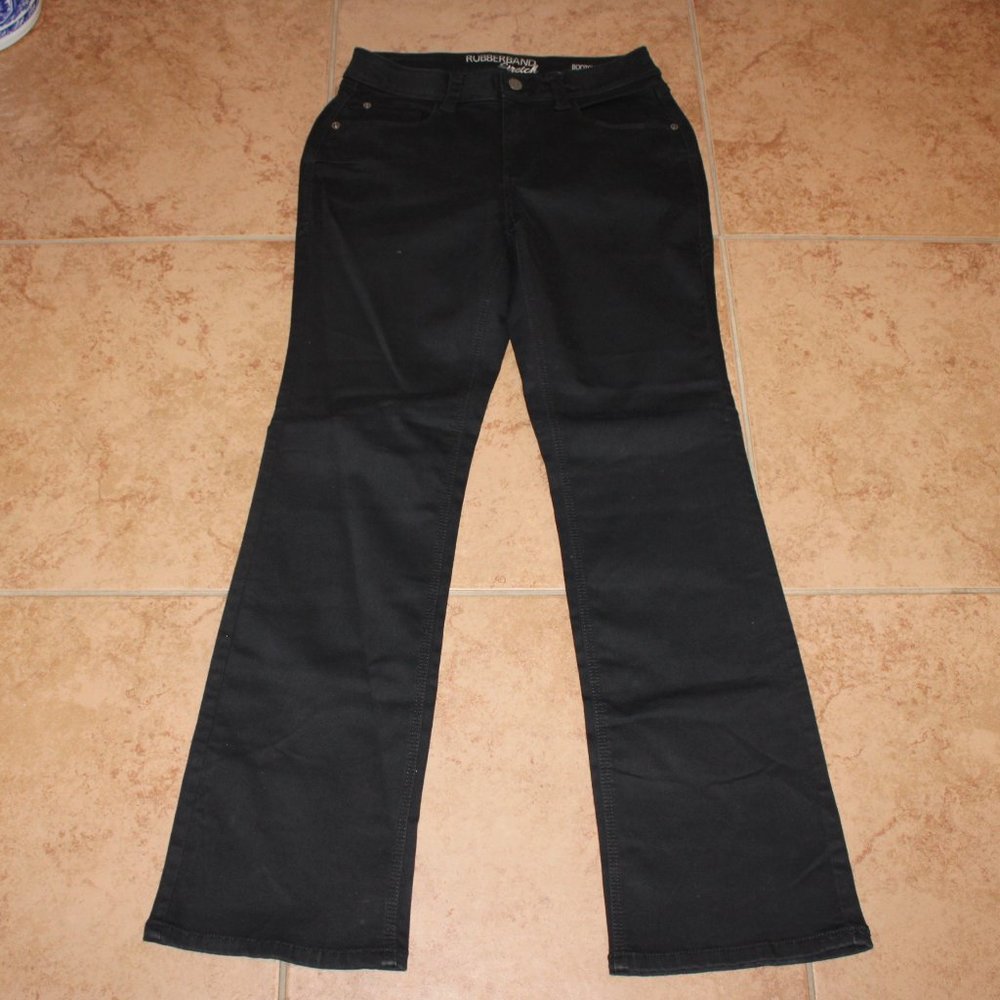 Rose Royce Brianna black bootcut jeans Size 14/34 5RO55-BLK Rubberband Stretch
